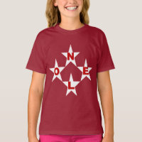 T-shirt basique marron Design NOEL