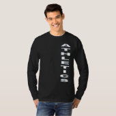 T-shirt basique noir ATHLETICS (Devant entier)