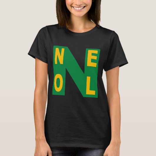 T-shirt basique noir Design NOEL (Devant)
