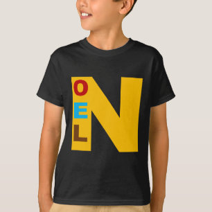 T-shirt basique noir Design NOEL