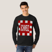 T-shirt basique noir SCHWEIZ (Devant entier)