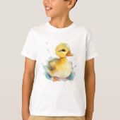 T-shirt basique pour bébé canard à eau (Devant)