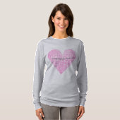 T-shirt basique pour femmes à manches longues avec (Devant entier)