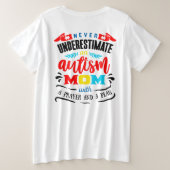 T-shirt basique pour femmes de grande taille Never (Design dos)
