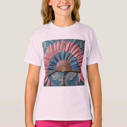 T-Shirt basique pour fille (Devant)