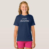 T-shirt basique pour fille tout simplement génial (Devant entier)