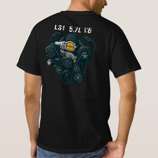 T-shirt basique pour hommes (Dos)