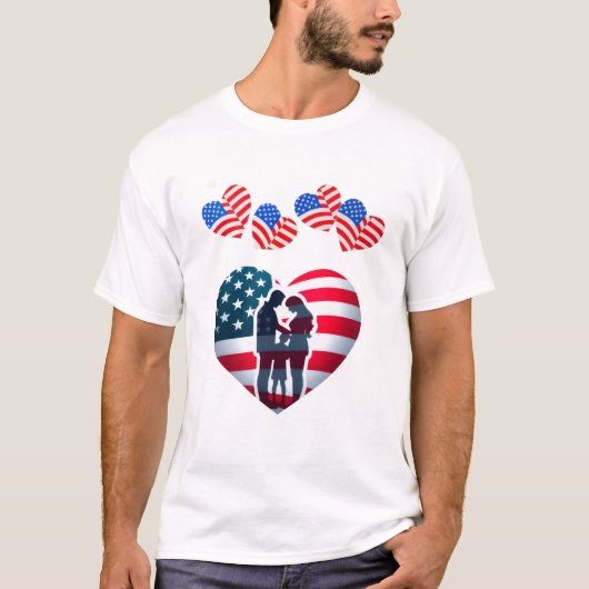 T-shirt basique pour hommes (Devant)