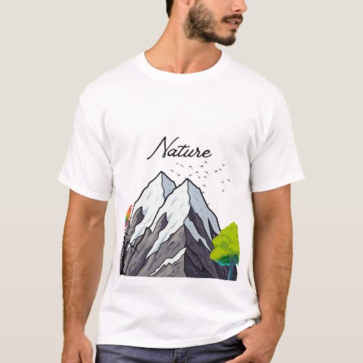 T-shirt basique pour hommes (Devant)