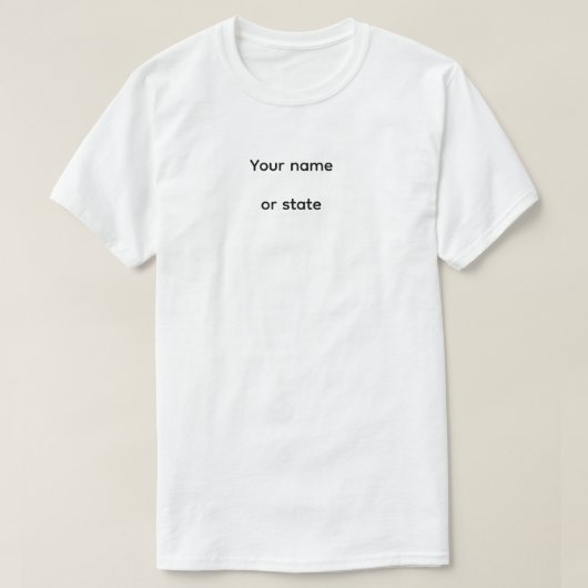 T-Shirt basique pour hommes (Design devant)
