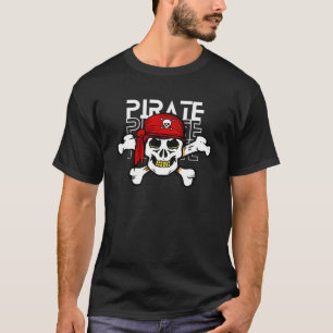 T-shirt basique pour hommes à motif pirate
