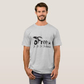 T-Shirt Basique pour Hommes Esprit Libre (Devant entier)