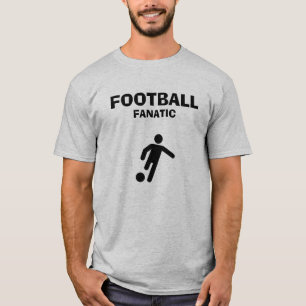 T-shirt basique pour hommes Fanatique de footbal