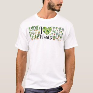T-Shirt Basique pour Hommes 'I Heart Plants'