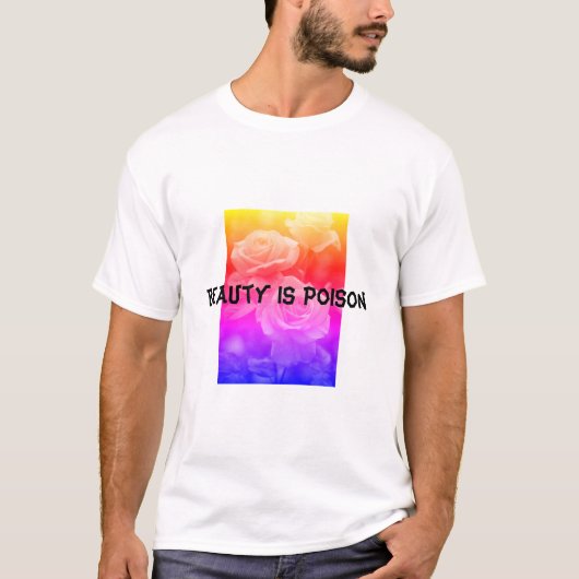 T-shirt basique pour hommes (La Beauté est un Pois (Devant)
