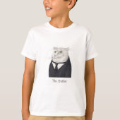 T-shirt basique pour les garçons du CHAT BUTLER (Devant)