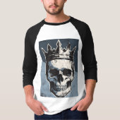 T-Shirt basique raglan à manches 3/4 (Devant)