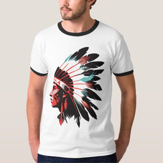 T-shirt basique ras-de-cou pour hommes (Devant)