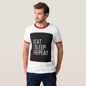 T-shirt basique ras-de-cou pour hommes (Devant entier)