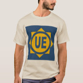 T-shirt basique sable hommes Design UE (Devant)