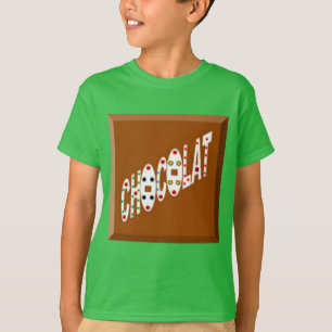 T-shirt basique vert trèfle CHOCOLAT BONBONS
