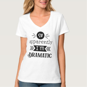 T-Shirt, basis V-Neck, voor vrouwen T-shirt