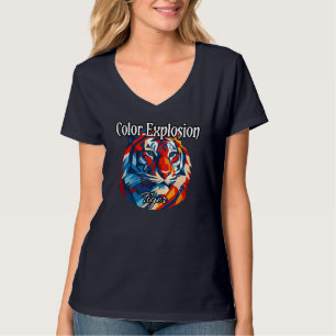 T-Shirt, basis V-Neck, voor vrouwen T-shirt