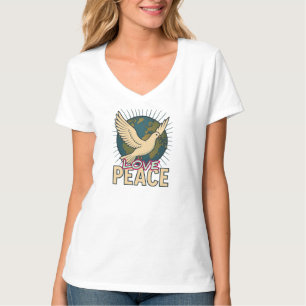 T-Shirt, basis V-Neck, voor vrouwen T-shirt
