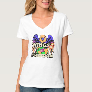 T-Shirt, basis V-Neck, voor vrouwen T-shirt