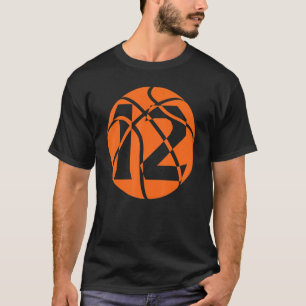 T-shirt Basket-ball 12 ans Anniversaire Joueurs Équipe Hom