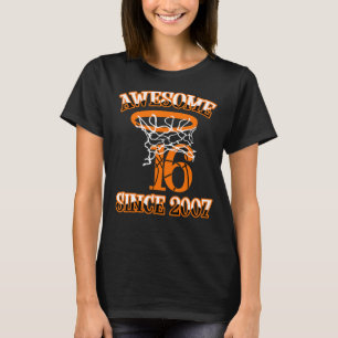 T-shirt Basket-ball 16ème anniversaire pour les garçons st