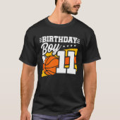 T-shirt Basket-ball Anniversaire 11 ans Garçon 11e anniver (Devant)