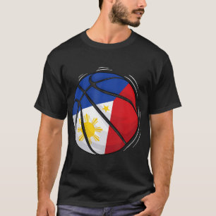 T-shirt Basket-Ball Au Drapeau Des Philippines