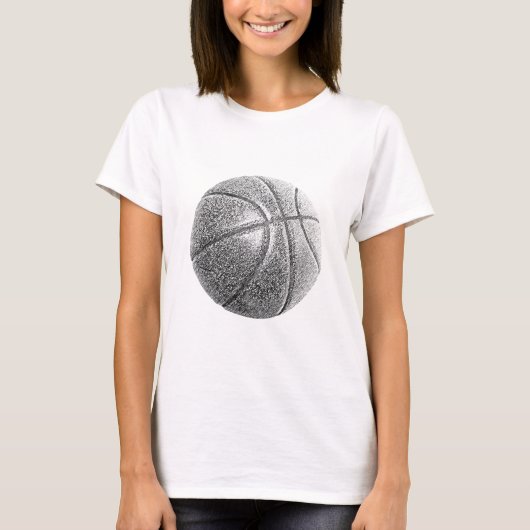 T-shirt Basket-ball avec effet crayon (Devant)