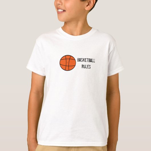 T-shirt basket-ball, BasketballRules (Devant)