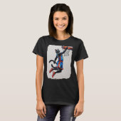 T-shirt Basket-ball Black Cat! (Devant entier)