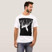 T-shirt Basket-ball Black White Pop Art (Devant entier)