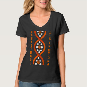 T-shirt Basket-ball C'est dans mon Dna Player Team Sport