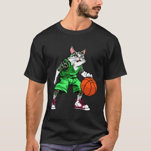 T-shirt Basket-ball Chats (Devant)