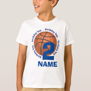 T-shirt basket-ball d'anniversaire - nom et âge customis