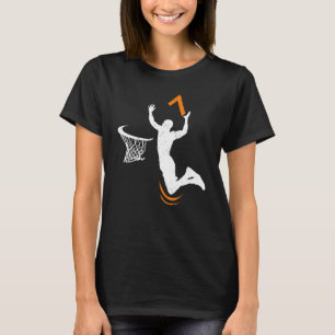 T-shirt Basket-ball de 7 ans Dunk 7e fête d'anniversaire g