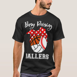 T-shirt Basket-ball de baseball de ballon de base-ball de