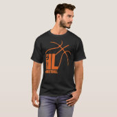 T-shirt Basket-ball de l'Illinois 01 (Devant entier)