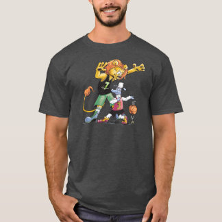 T-shirt Basket-ball de lion et de moutons