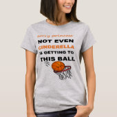 T-shirt Basket-ball de princesse (Devant)
