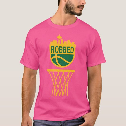 T-shirt Basket-ball de Seattle (Devant)