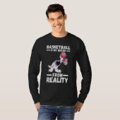 T-shirt Basket-ball des astronautes (Devant entier)