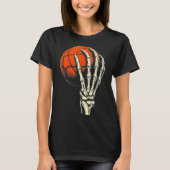 T-shirt Basket-ball d'Halloween squelette crâne joueur hom (Devant)