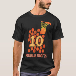 T-shirt Basket-ball Double chiffres Anniversaire Sportif g
