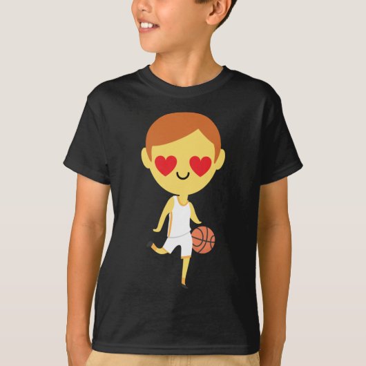 T-shirt Basket-ball Emoji (Devant)